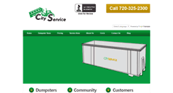 Desktop Screenshot of dumpsterrentdenver.com