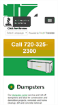 Mobile Screenshot of dumpsterrentdenver.com