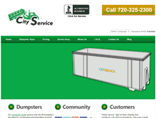 Tablet Screenshot of dumpsterrentdenver.com